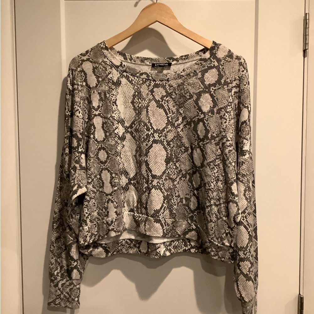 Express Snake Patterned Top